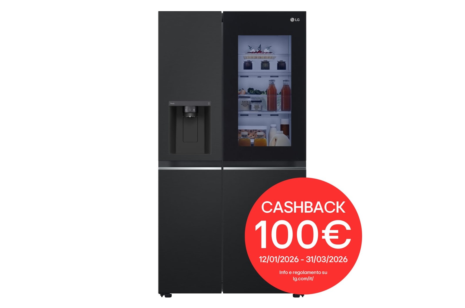 Foto frontale del frigorifero LG GSGV81EPLL